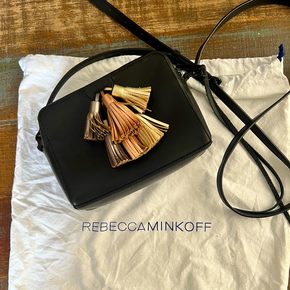 Rebecca Minkoff Sofia metallic tassels- PERFECT!
